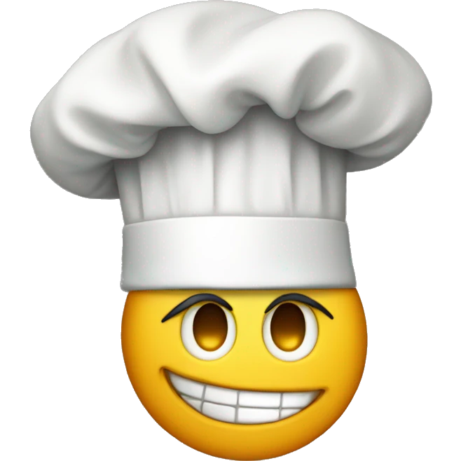 Letter D with a chef hat emoji