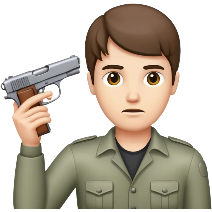 Pistola alla testa emoji