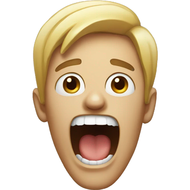 Person screaming  emoji