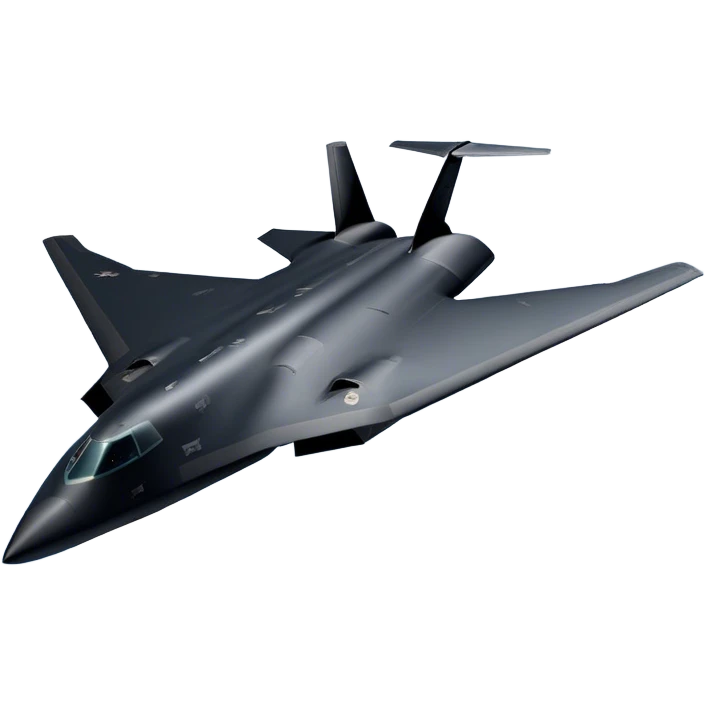 Military Bomber - B-2 Spirit - Northrop Grumman (Model Year: 2021) (Iconic colour: Stealth black) emoji