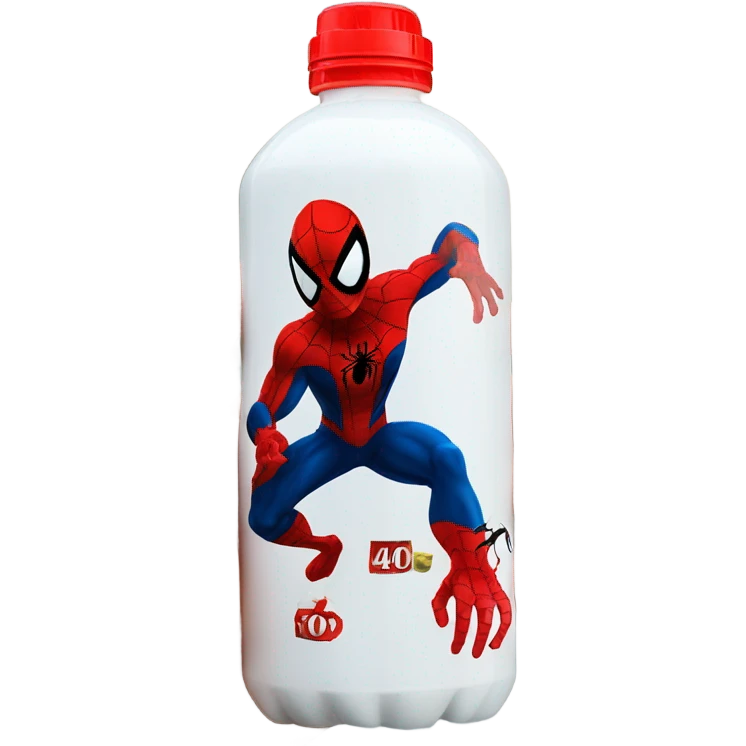 Spiderman with a 40oz emoji