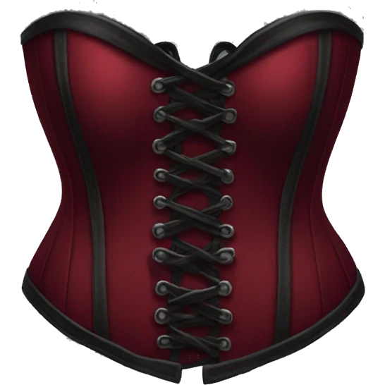 dark red corset emoji