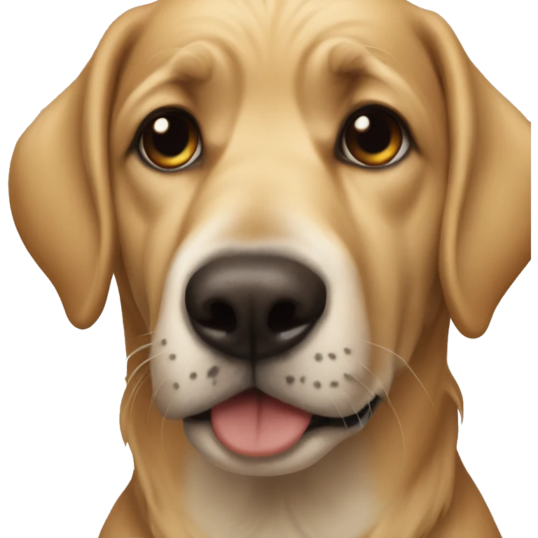 Perro con un human emoji