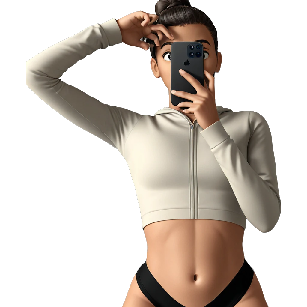 selfie with black panties emoji
