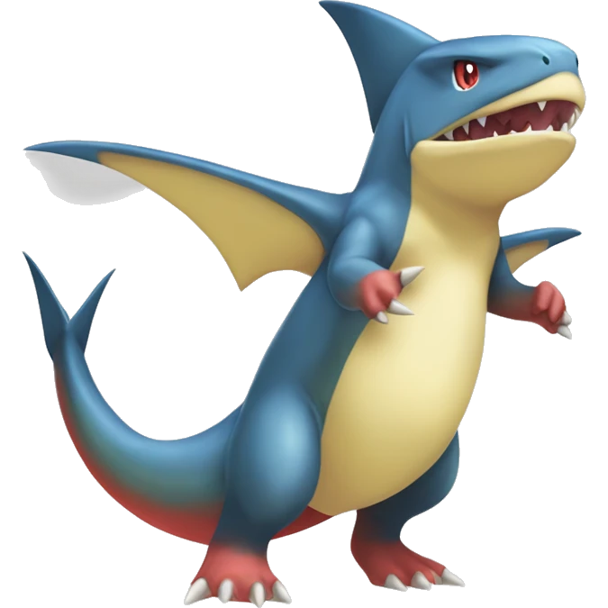 Sharpedo-Charmeleon-Gible-Larvitar-Fakémon Full Body emoji