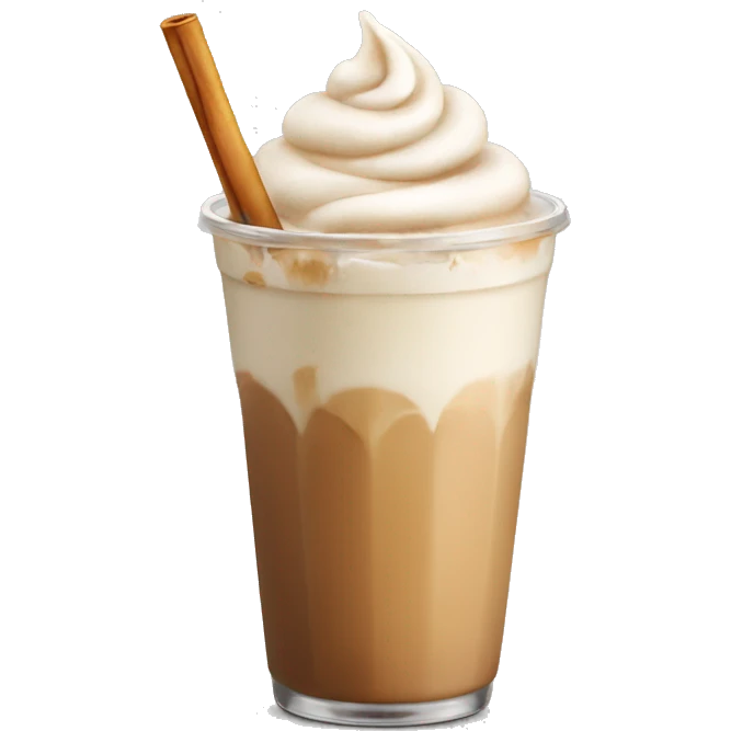 Iced Spanish latte emoji