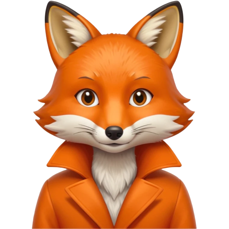 Fox 2 d minimalistic sexy emoji