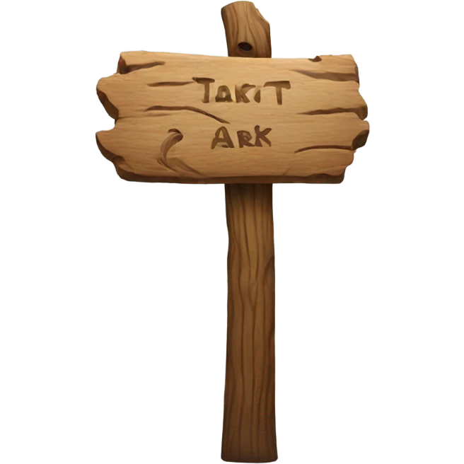 wooden natural park sign emoji