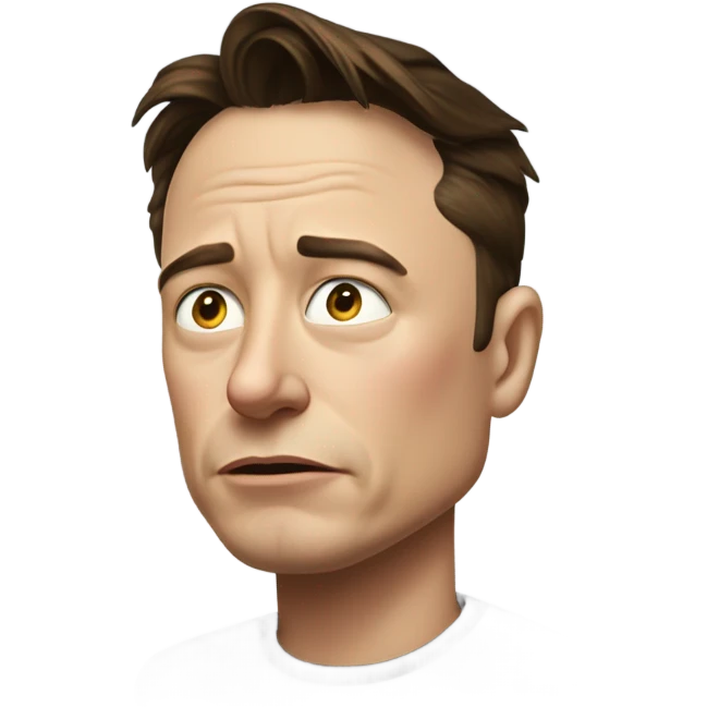It's a matter of crying a sad elonmusk emoji