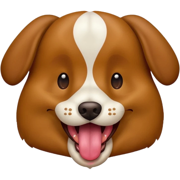 Dog with tongue emoji
