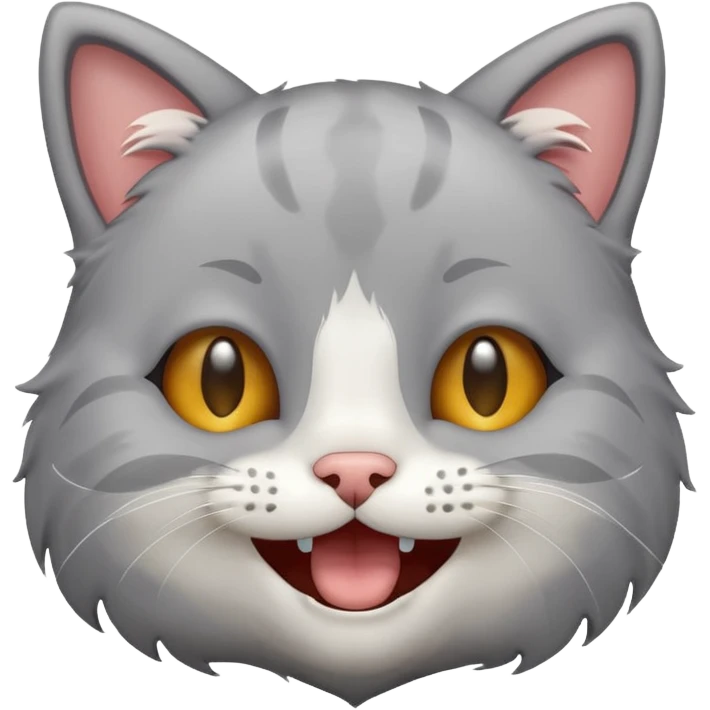A little cat laughed until tears streamed down its face emoji