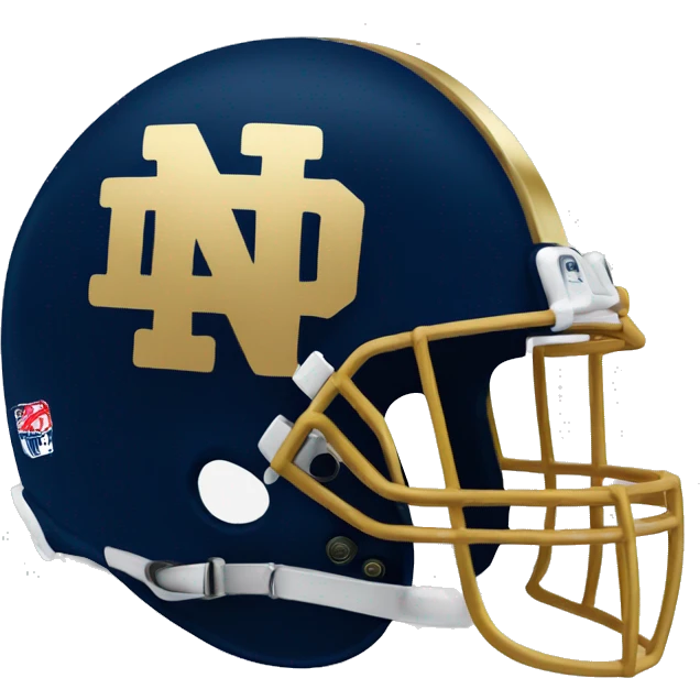 Notre dame football helmet emoji