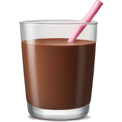 glass of chocolate milk emoji