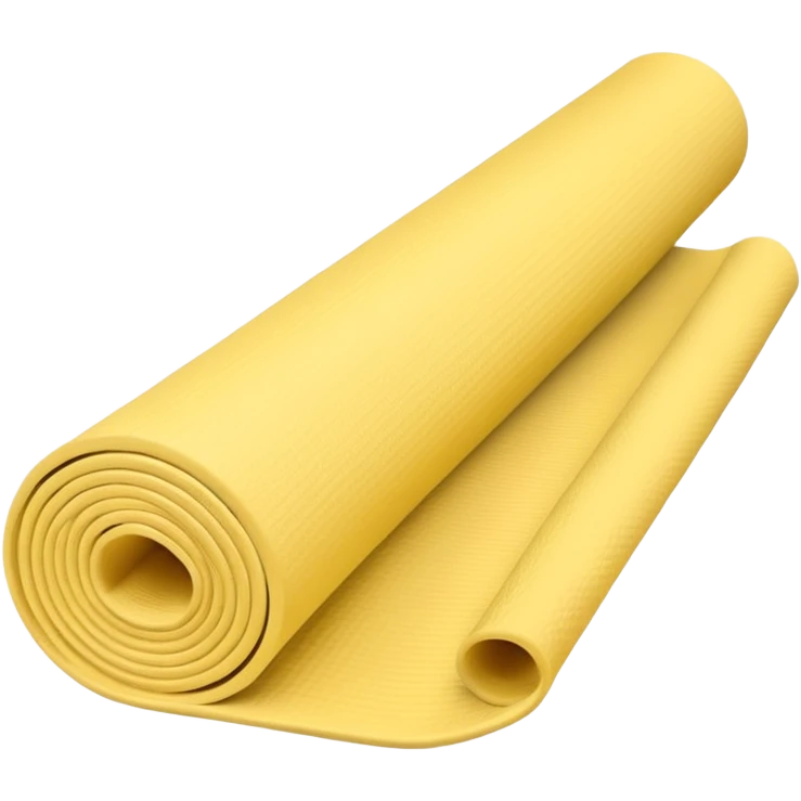 Pastel yellow yoga mat emoji