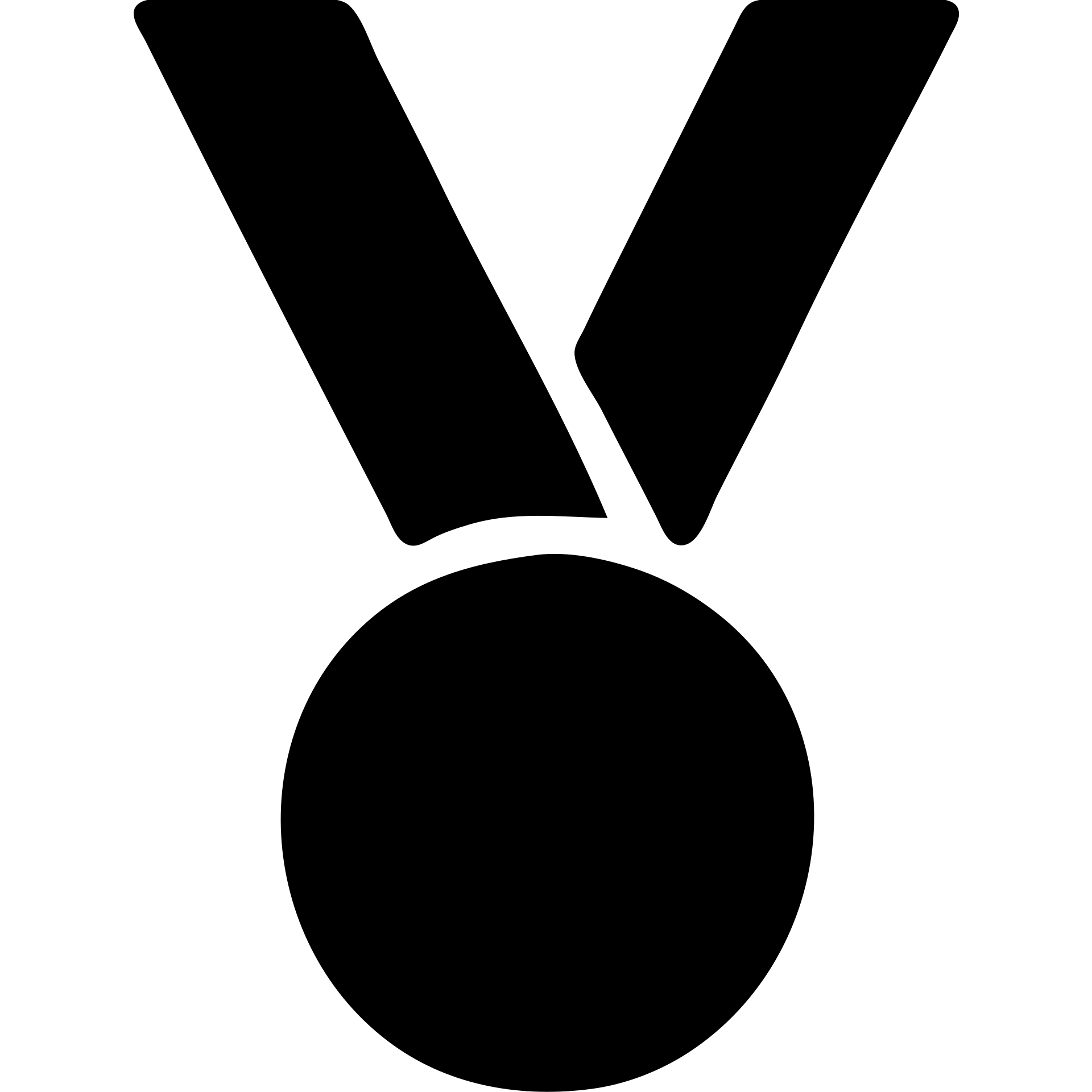 simple flat icon of a medal, minimal design emoji
