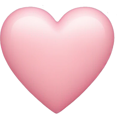 light pink heart emoji
