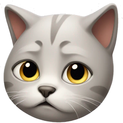 Sad cat emoji