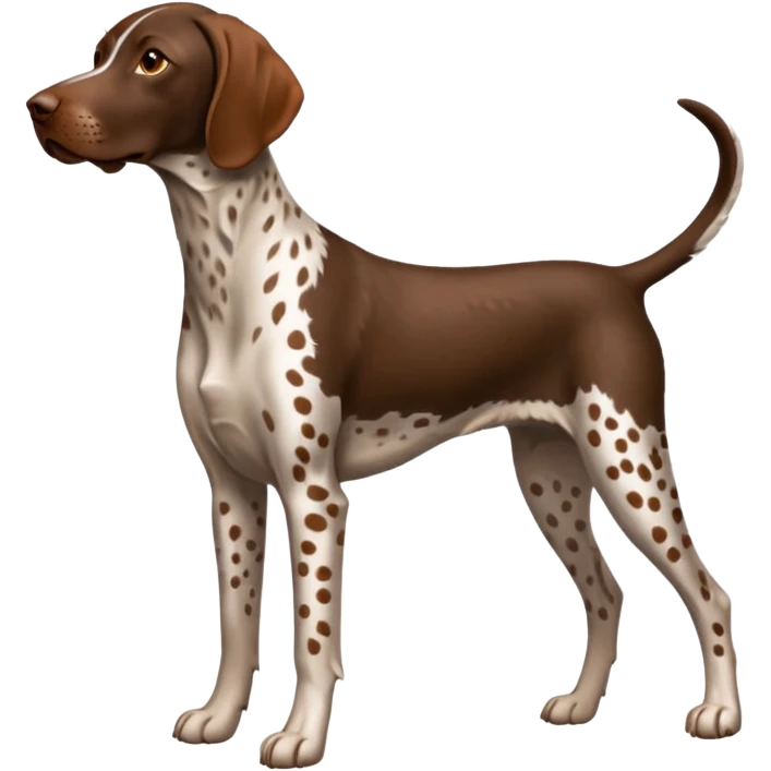 orange spotted german short haired pointer emoji