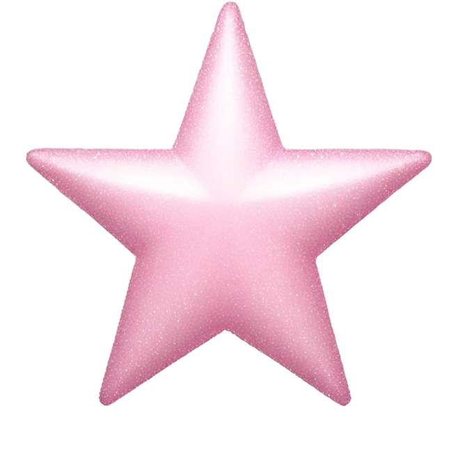 pale pink star sparkle emoji