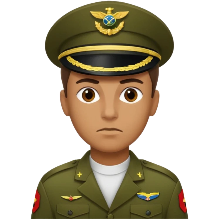 crie emojis de um soldado do corpo de fuzileiros navais do brasil com cara de mau emoji