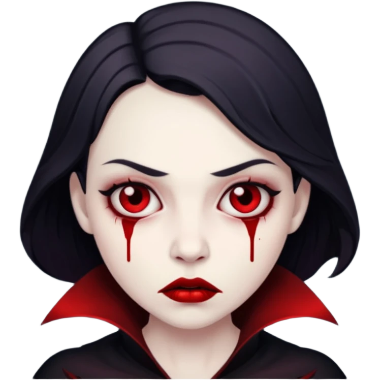 sad vampire
 emoji