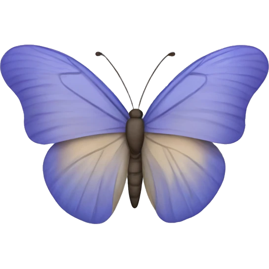 Periwinkle butterfly emoji