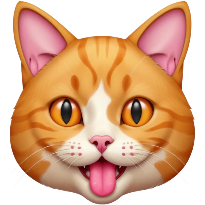 chat qui tire la langue emoji