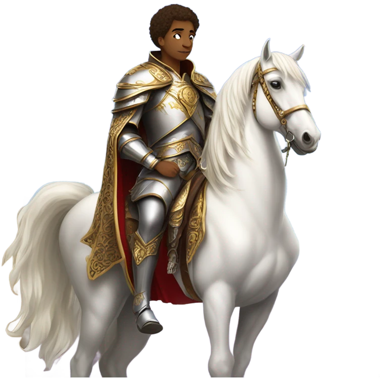 Prince on white horse emoji