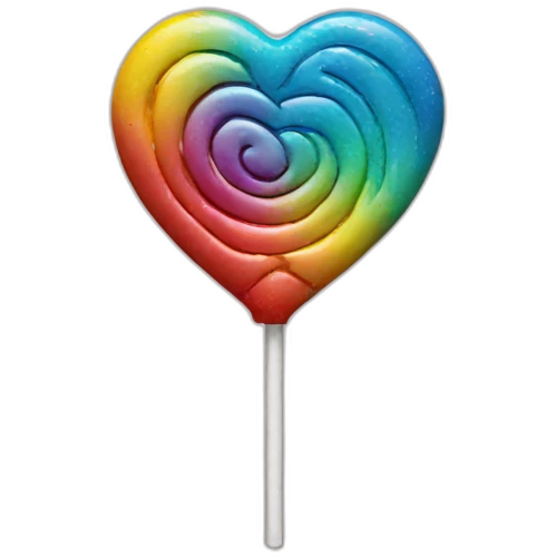 lollipop heart shape emoji