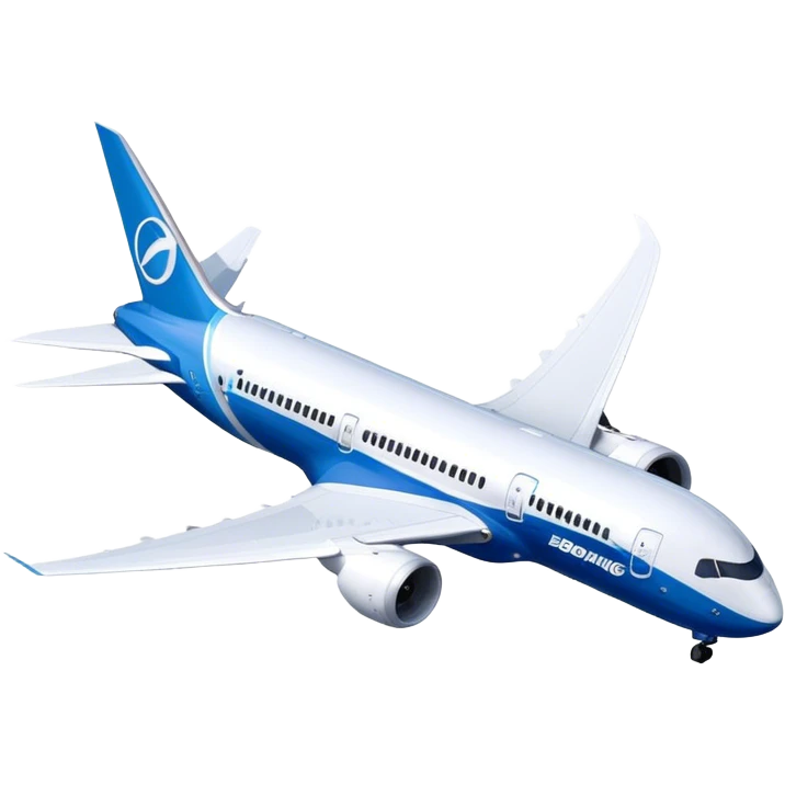 Boeing 787 Dreamliner - Boeing (Model Year: 2022) (Iconic colour: White with blue) emoji