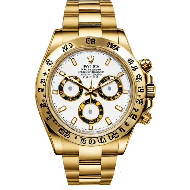 Gold rolex Watch  emoji