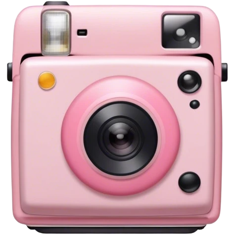 Polaroid pictures frame light pink  emoji