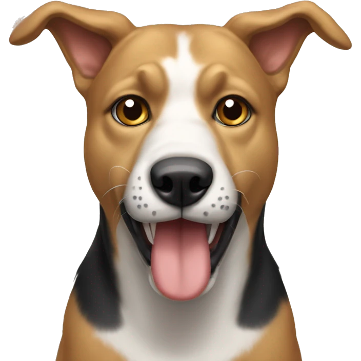 Perro con cabeza de gato emoji