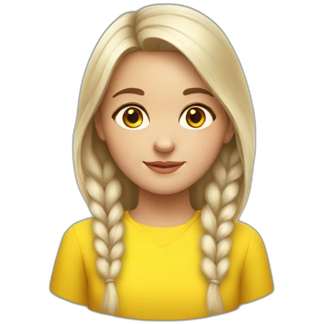 Ukrainian girl emoji