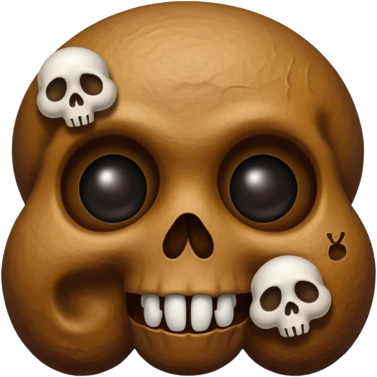 ((poop emoji))with  3 skulls emoji