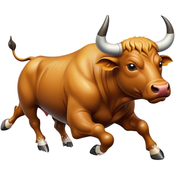 A bull is surfing. emoji