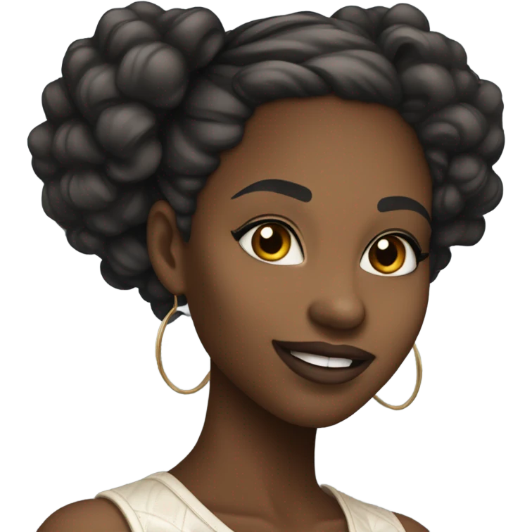 coquette black girl emoji