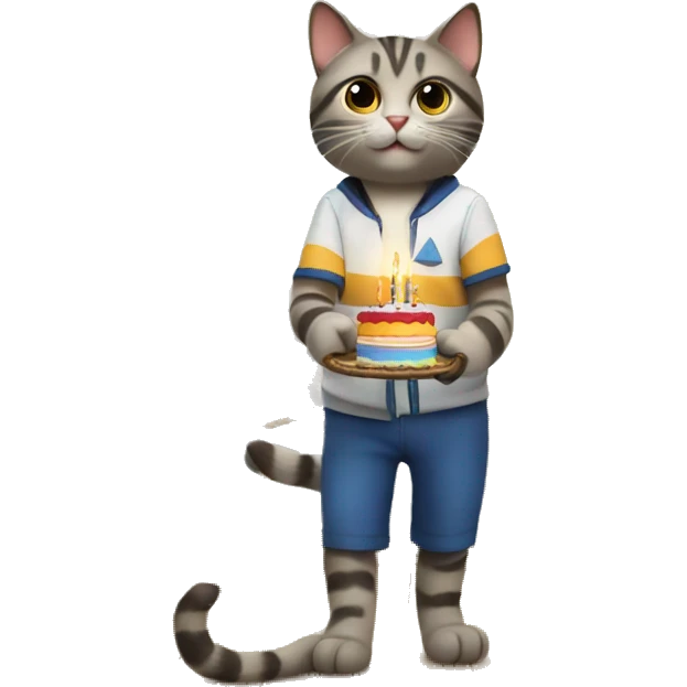 cat having a birthday party on a sailboat emoji