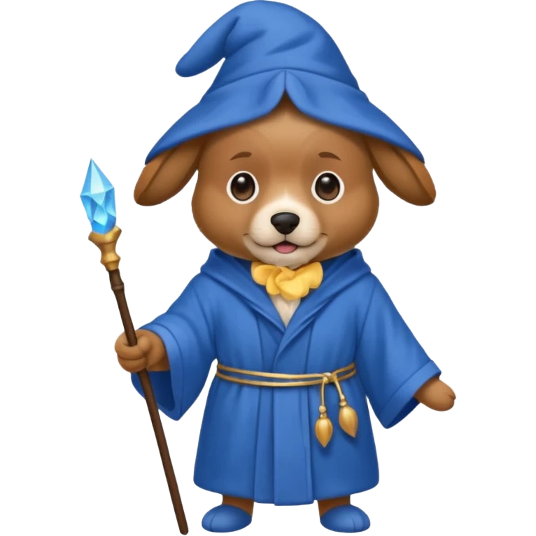 Dog wizard emoji