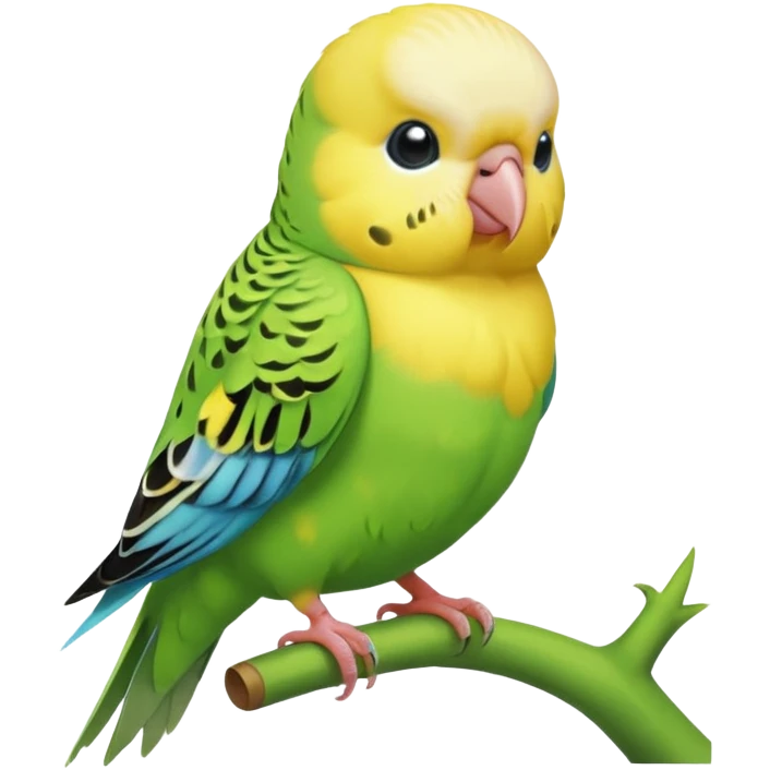 Budgie having a poop emoji