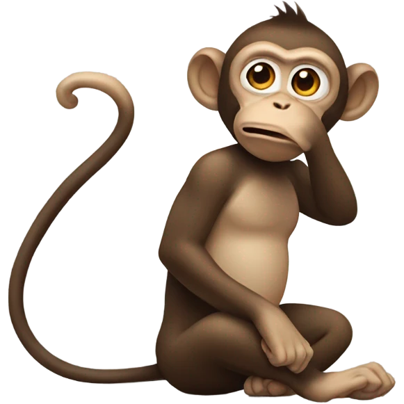 Monkey farting emoji