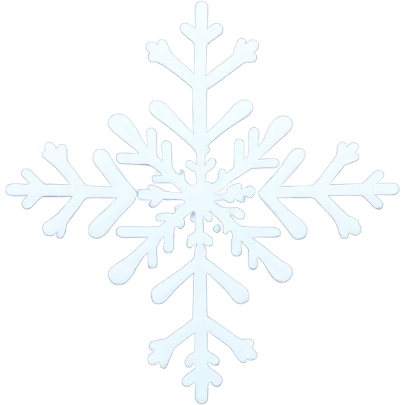 Snowflake heart emoji