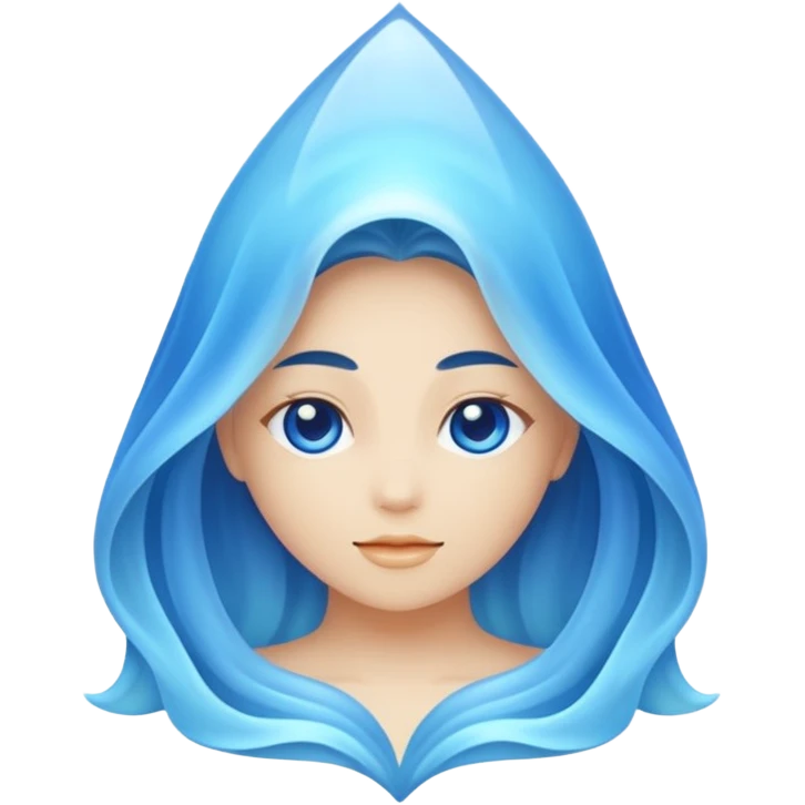 Голубой вайб emoji