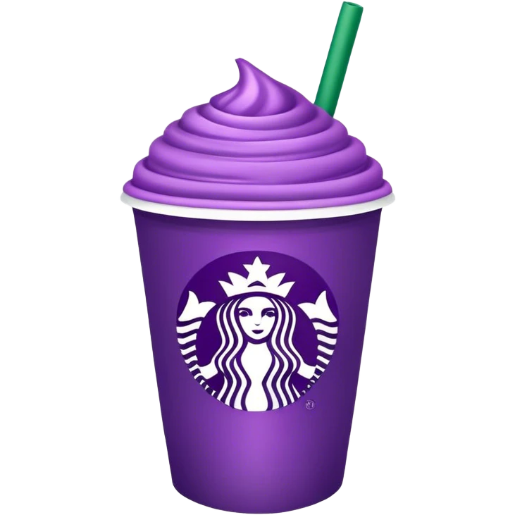 Purple Starbucks  emoji