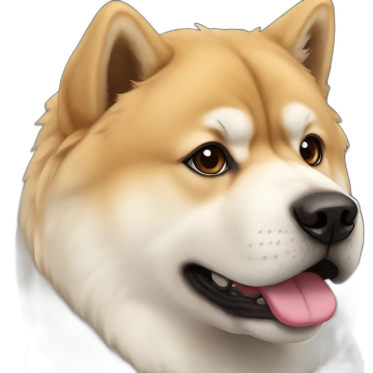 akita cross chow chow emoji