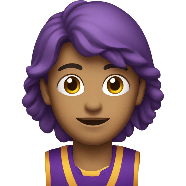 Escoteiro brasileiro com lenço roxo no pescoço  emoji