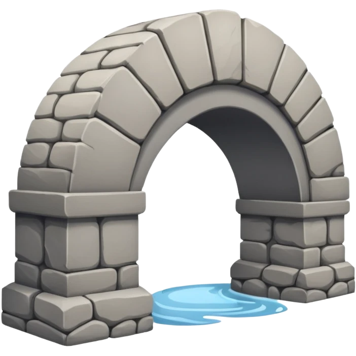 a simple icon of a bridge emoji