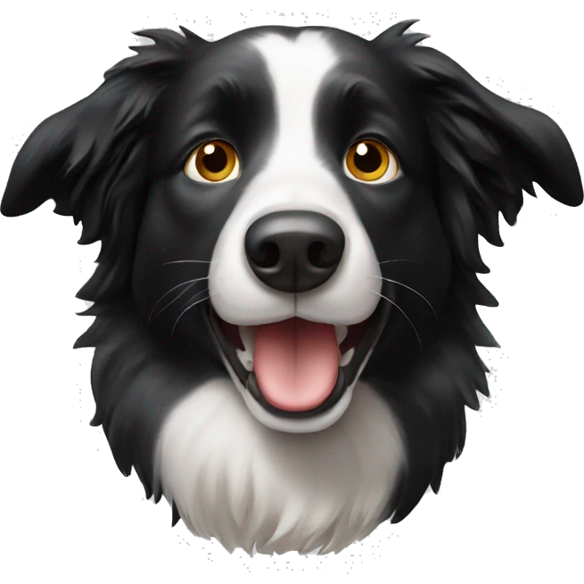 Border collie dog emoji