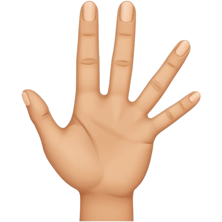 hand, finger pointing, fingers not showing emoji