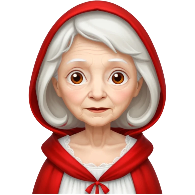 The Grandmother in the fairy tale Little Red Riding Hood emoji